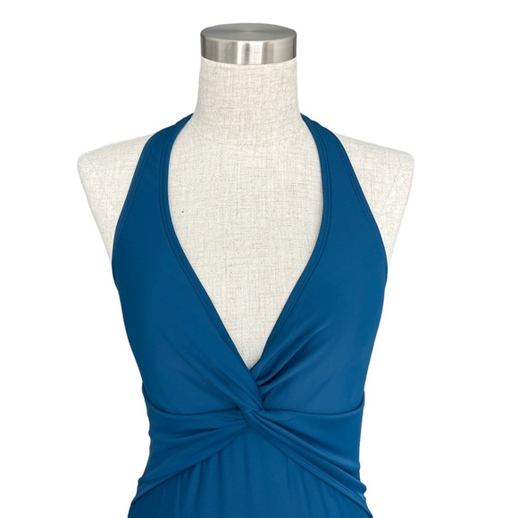 NWT Cupshe Portofino Escape Twist Front Halter One Piece Swimsuit - Picture 3 of 7